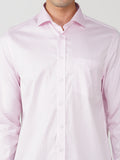 PinkChecks , 2.75 Inch English Spread Semi, Single cuff, 2 horizontal buttons rounded front